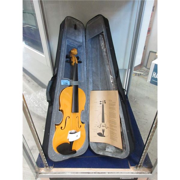 New Caramel Le' Var 4/4 Violin with Bow & Case