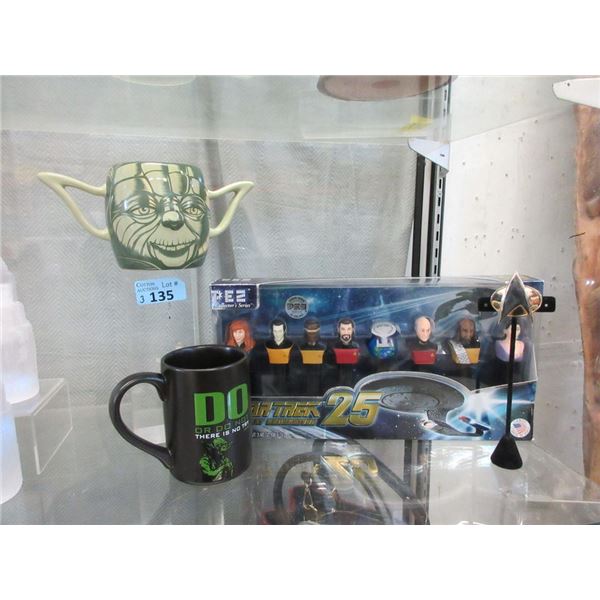 4 Piece Star Wars & Star Trek Collectibles Lot