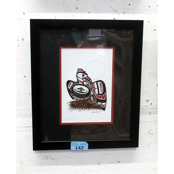Richard Shorty Framed Print - Raven & Little One