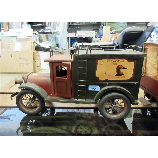 Large Canvas Back Ale Wood Truck Model