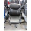 Image 1 : Black Bonded Leather Office Chair