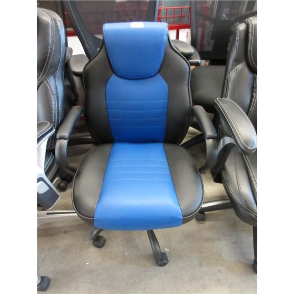 Black and Blue Office Chair