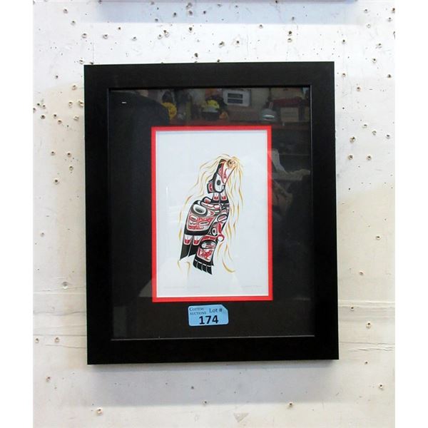 Richard Shorty Framed Print - Raven & Sun