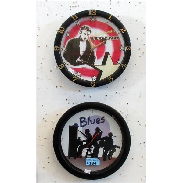 1 James Dean & 1 Blues 11" Wall Clock