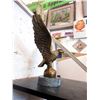 Image 2 : Brass Eagle Statue on Marble Base