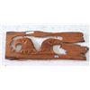 Image 1 : Carved Teak Root Eagle Wall Art - 45" x 16"