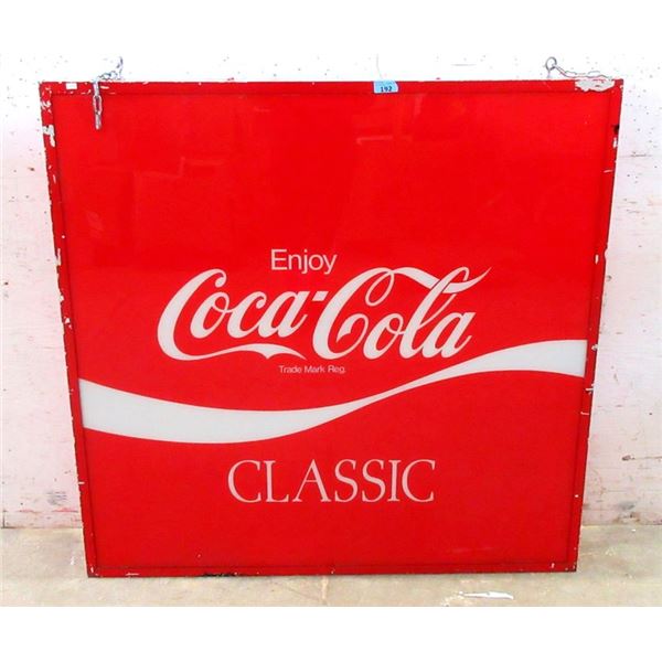 Coca-Cola Advertising Sign - 8" x 48" x 50"