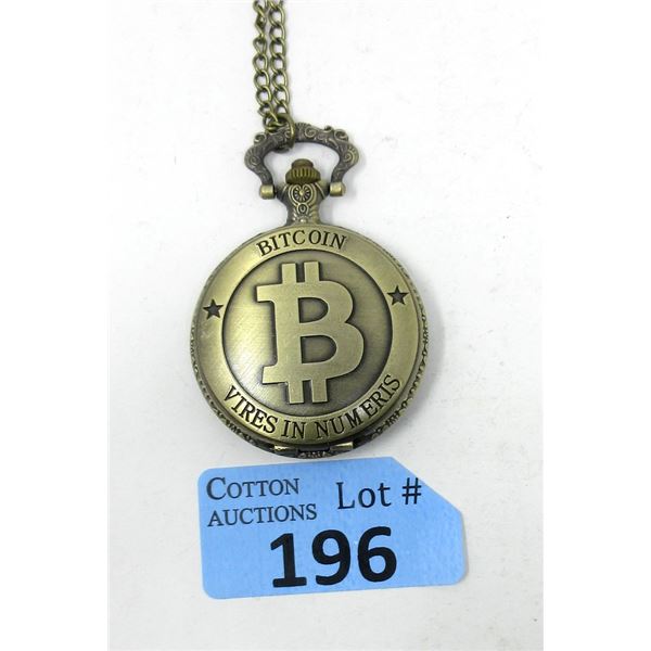 New Pocket Watch with Bitcoin Logo