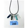 Image 1 : 5 Healing Point Gemstone Pendants & 1 Chain