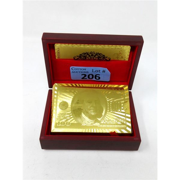 New Deck of 24KT Gold Foil Playing Cards