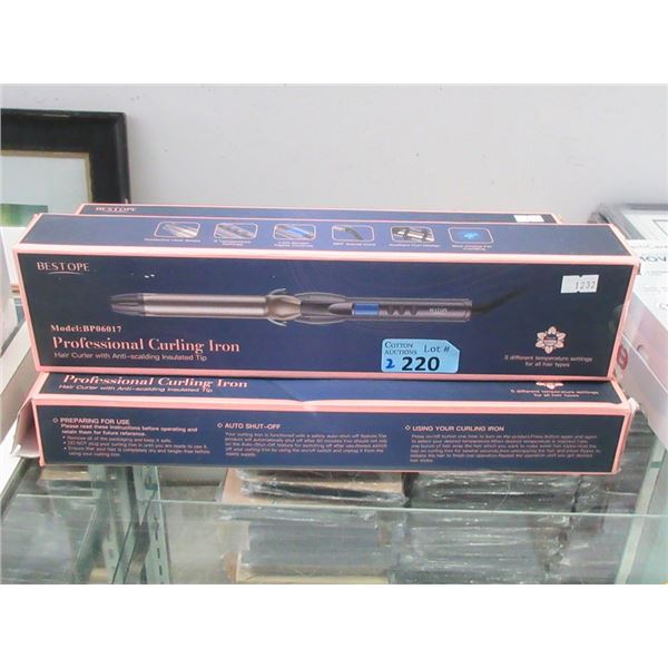 2 Bestope Professional Curling Irons