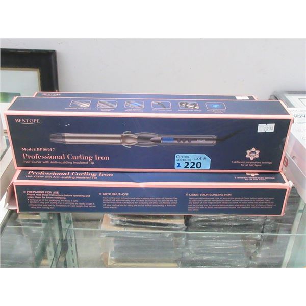 2 Bestope Professional Curling Irons