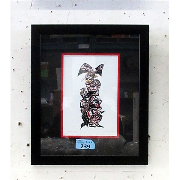 Richard Shorty Framed Print - Family Totem