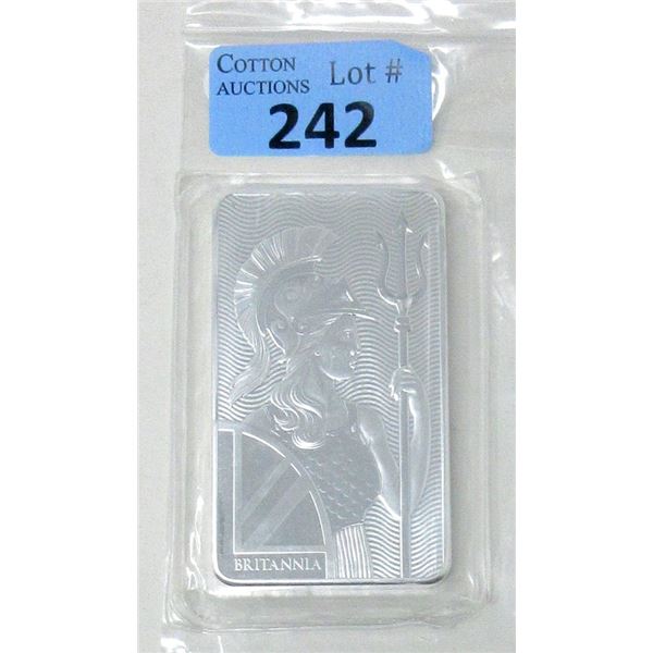 10 Oz. Royal Mint Britannia .999 Silver Bar
