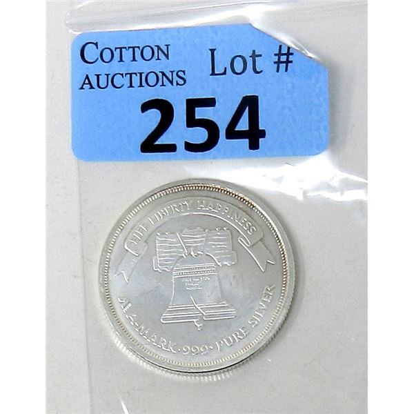 1 Oz. Liberty Silver .999 Silver Round