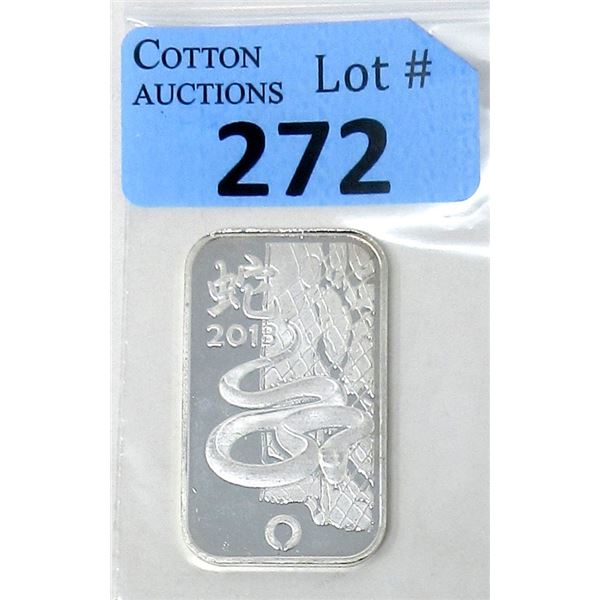 1 Oz. Rand Refinery .999 Silver Bar