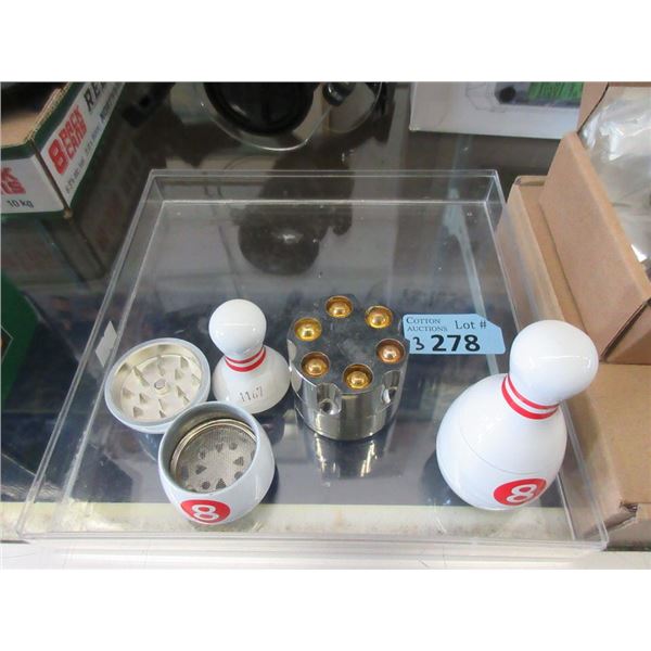 2 Eight Pin & 1 Revolver Grinder