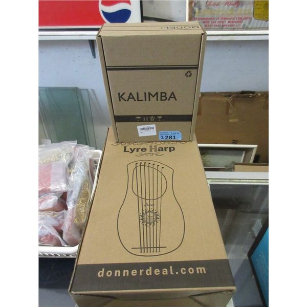 1 Donner Lyre Harp & 1 Kalimba