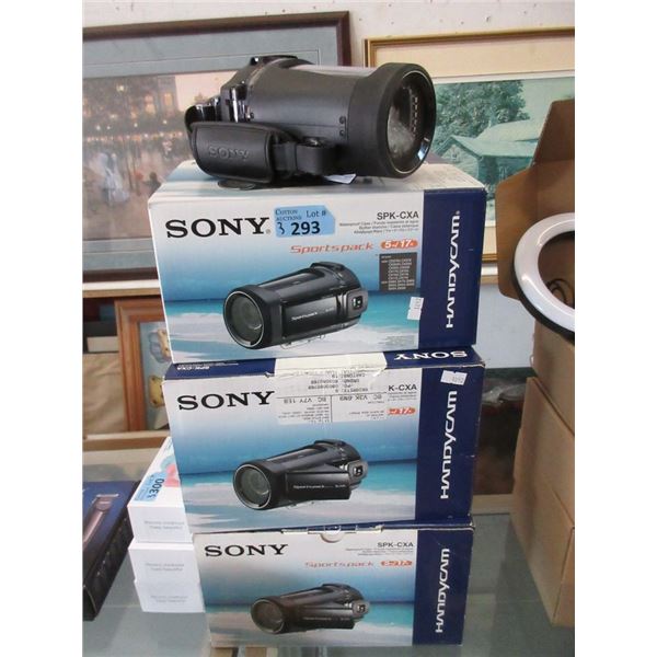 3 Sony Handycam SPK-CXZ Waterproof Cases
