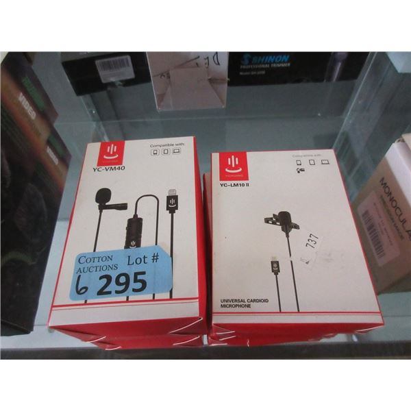 6 Assorted Microphones