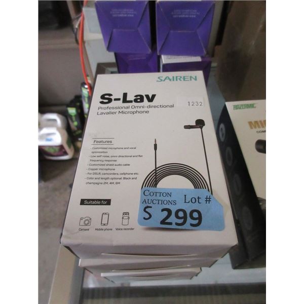 5 New Sarien Professional Lavalier Microphones