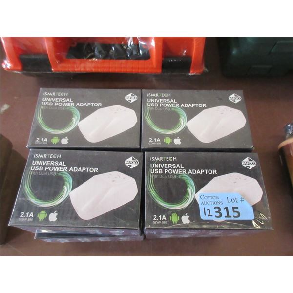 12 New Universal USB Power Adaptors