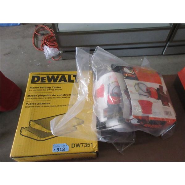 2 Rhino Elbow Fittings & 1 DeWalt Planer Table