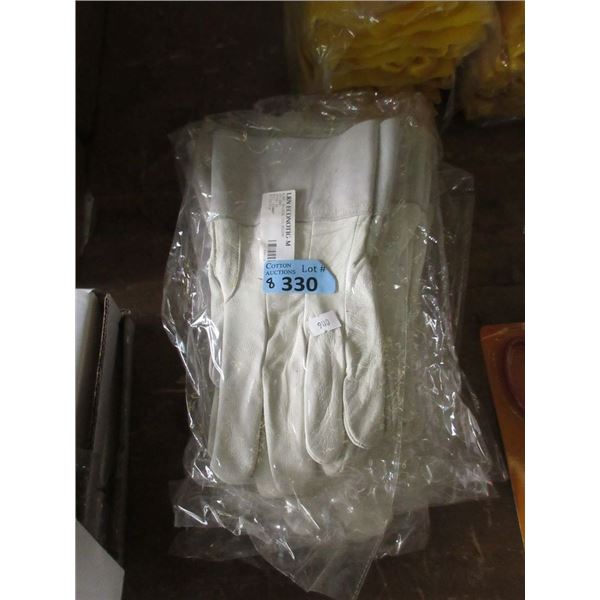 8 Pairs of Medium Leather Welding Gloves