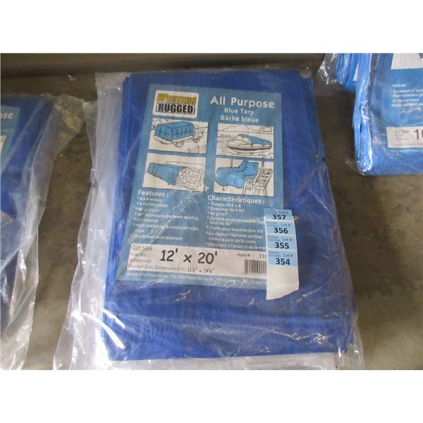 New 12' x 20' Blue All Purpose Tarp