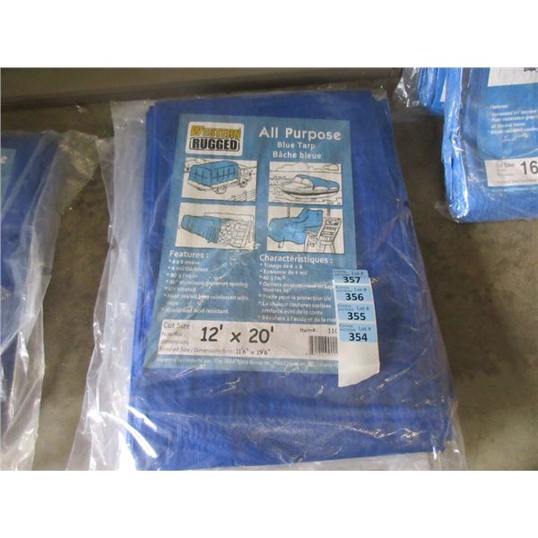 New 12' x 20' Blue All Purpose Tarp