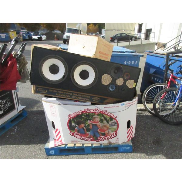 Skid of Assorted Storage Locker Goods