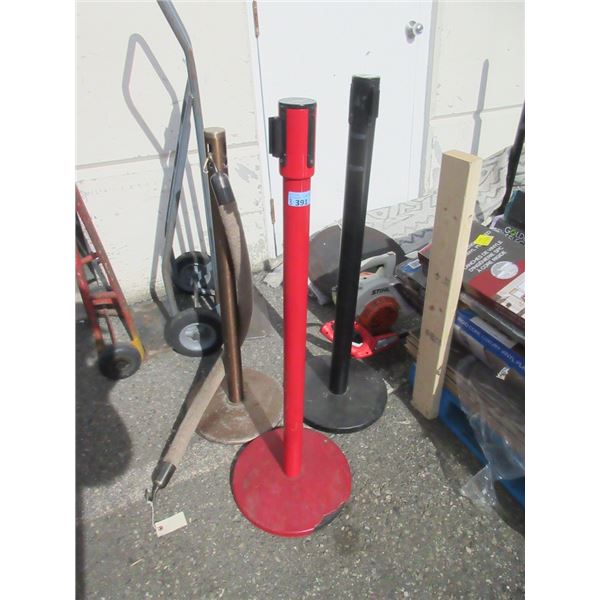 3 Assorted Stanchions
