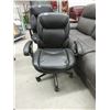 Image 1 : Black Bonded Leather Office Chair