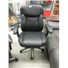 Image 1 : Black Bonded Leather Office Chair