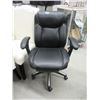 Image 1 : Black Bonded Leather Office Chair