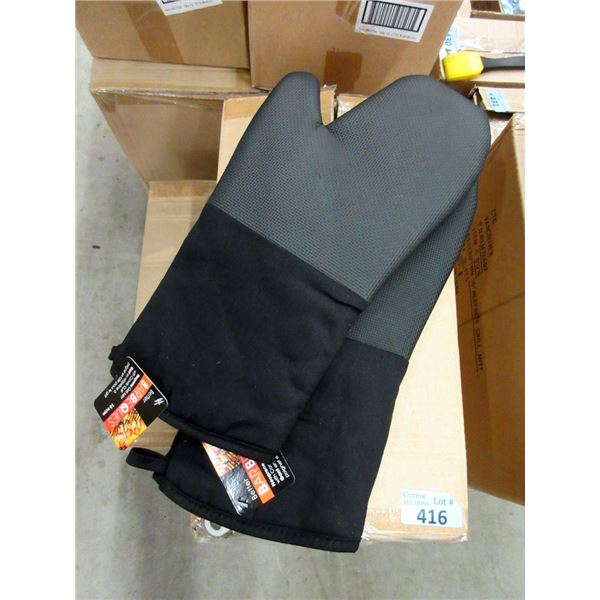 Case of 5 Pairs of Neoprene 16" Grill Mitts