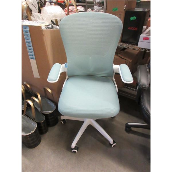 White & Seafoam Office Chair