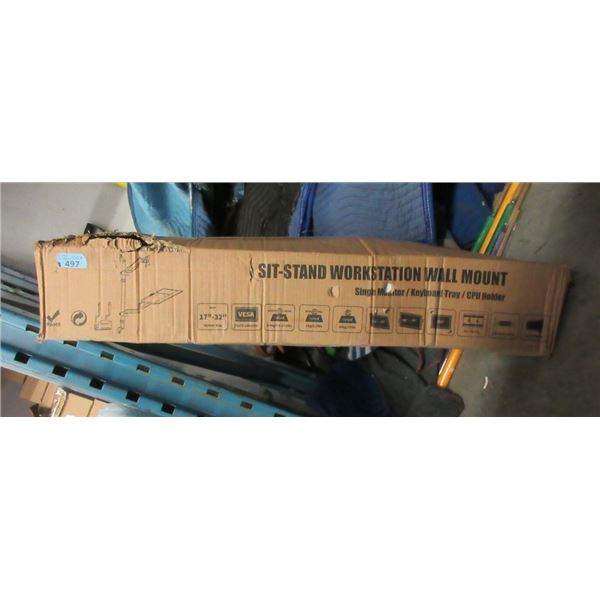 Sit-Stand Work Station Wall Mount