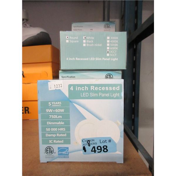 8 LED 4" Recessed Slim Panel Lights