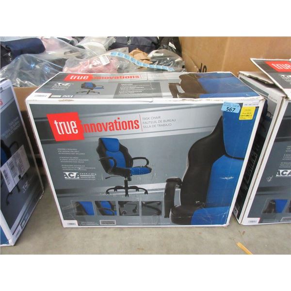 True Innovations Black and Blue Task Chair