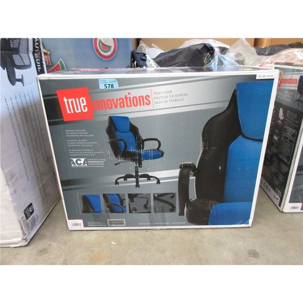 True Innovations Black and Blue Task Chair