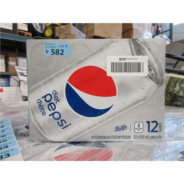 6 Cases of 12 x 335 ml Cans of Diet Pepsi