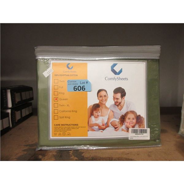 New Queen Green Egyptian Cotton Sheet Set