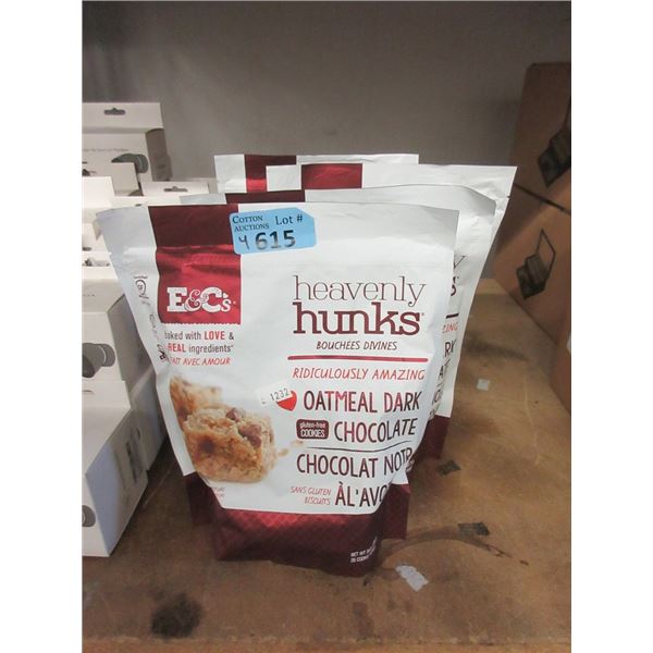 4 Bags of Heavenly Hunks Gluten Free Cookies