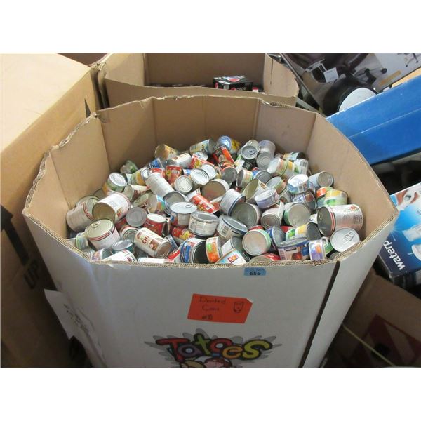Skid of Assorted Dented Canned Food