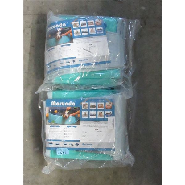 2 New Inflatable Dog Pools