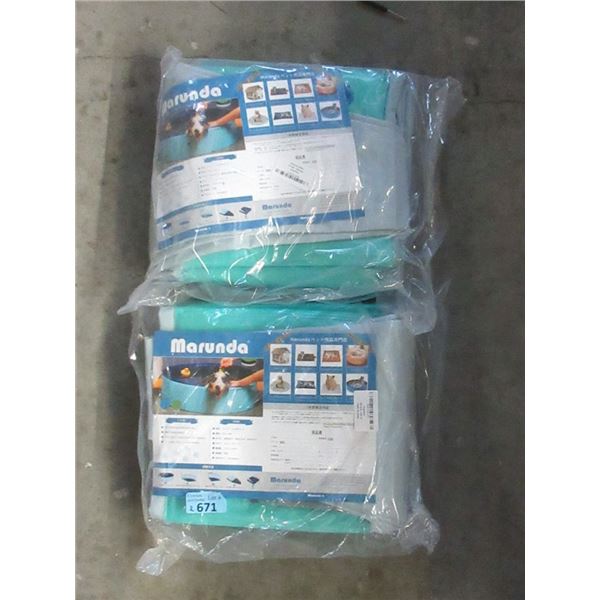 2 New Inflatable Dog Pools