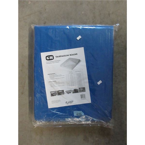 New 15' x 20' Blue Poly Tarp
