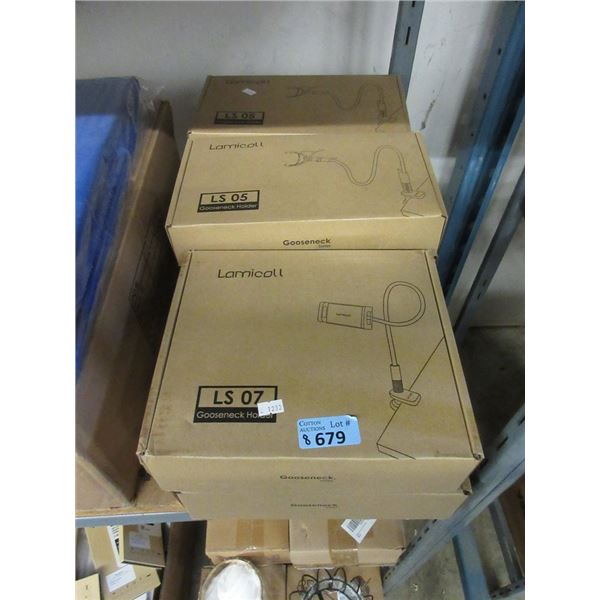 8 New Lamicoll Gooseneck Clamp on Holders