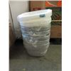 Image 1 : 16 New Plastic Wash Tubs - 14" x 14" x 8" deep